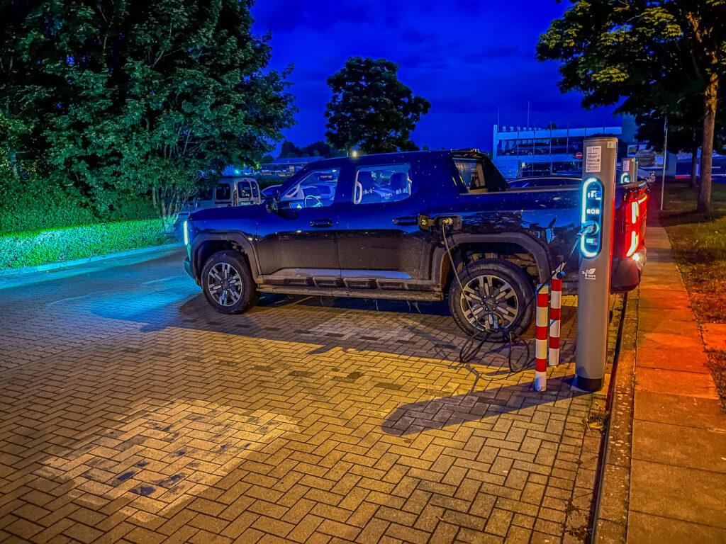 Geladen wird mit maximal 150 kW